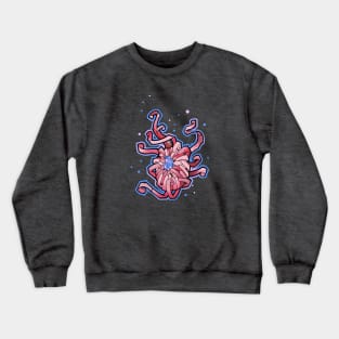 crazy cute pink chrysanthemum flower Crewneck Sweatshirt